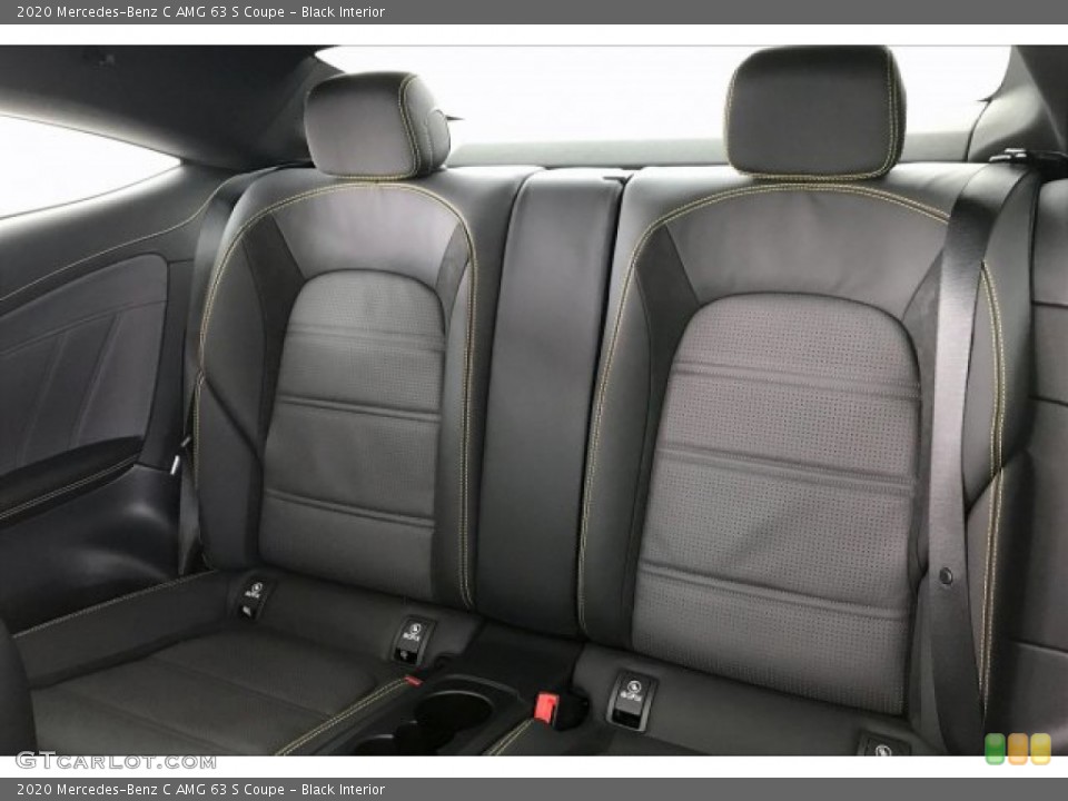 Black Interior Rear Seat for the 2020 Mercedes-Benz C AMG 63 S Coupe #136412179