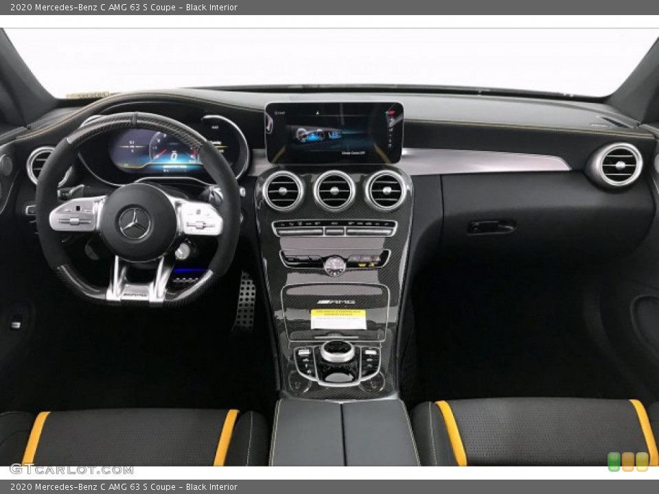 Black Interior Dashboard for the 2020 Mercedes-Benz C AMG 63 S Coupe #136412219