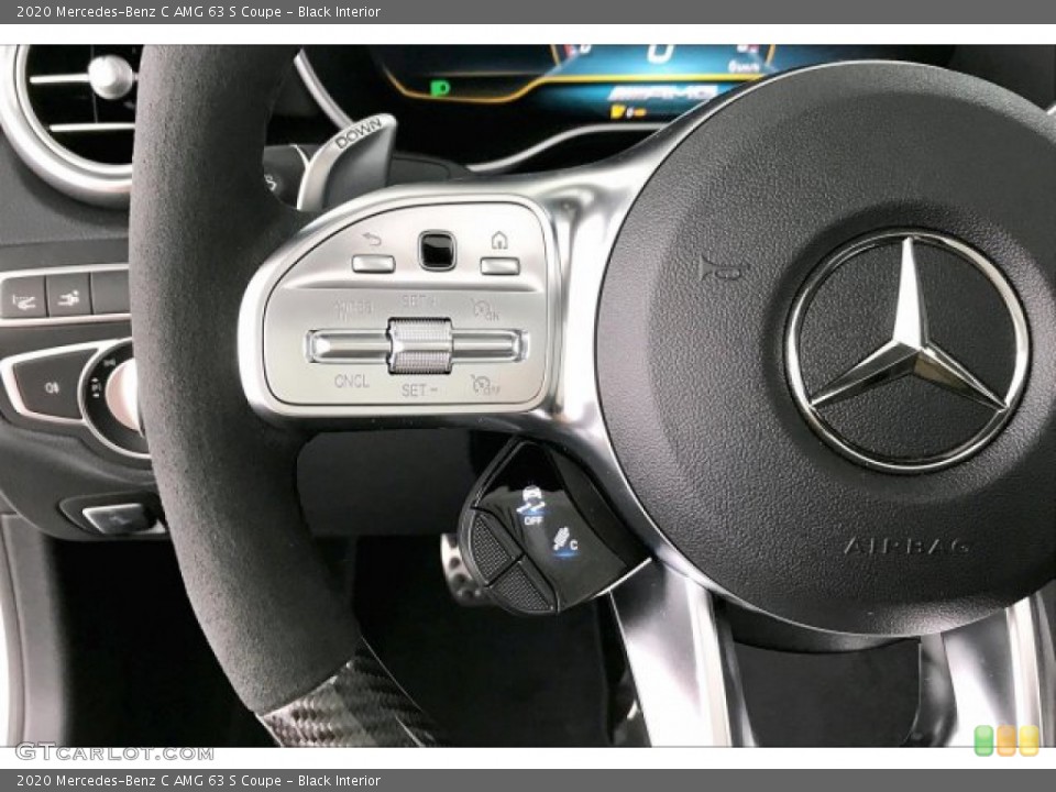 Black Interior Steering Wheel for the 2020 Mercedes-Benz C AMG 63 S Coupe #136412236