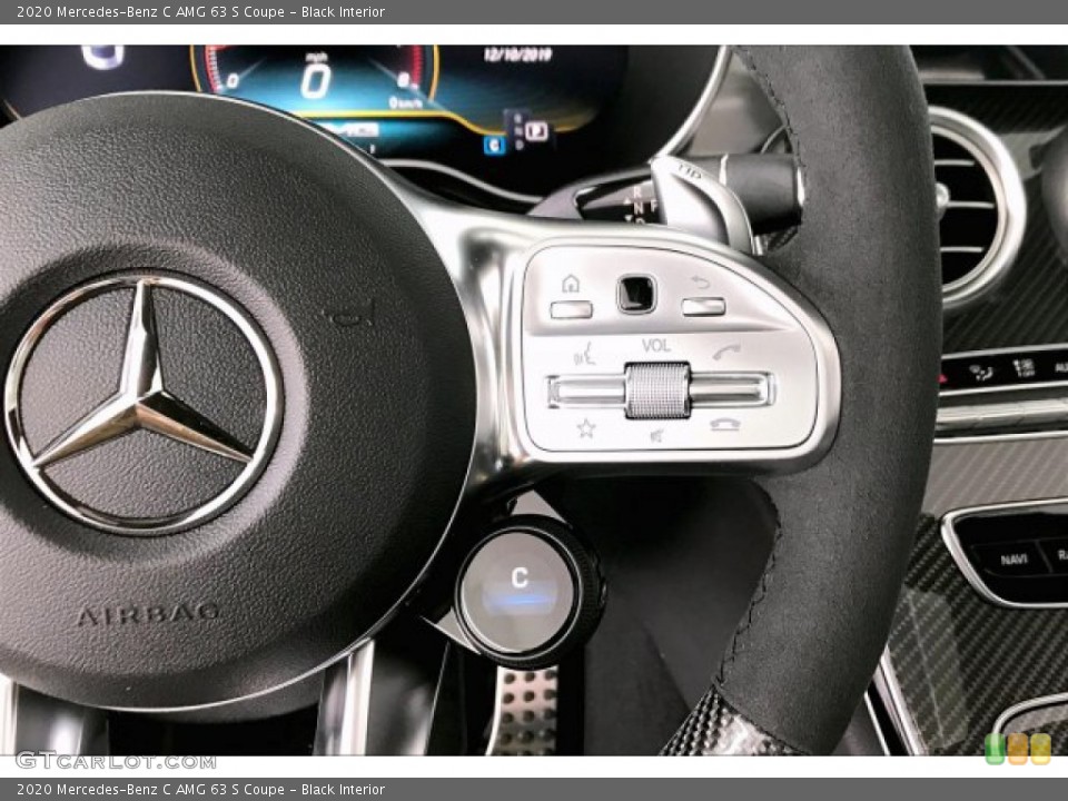 Black Interior Steering Wheel for the 2020 Mercedes-Benz C AMG 63 S Coupe #136412257