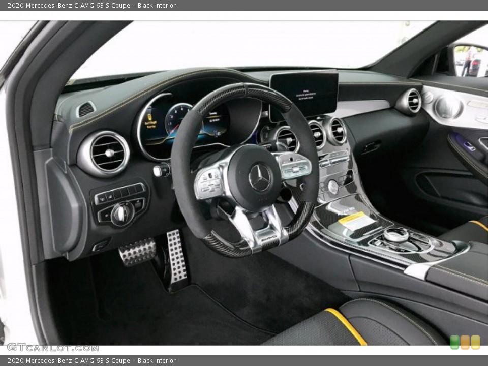 Black Interior Dashboard for the 2020 Mercedes-Benz C AMG 63 S Coupe #136412320