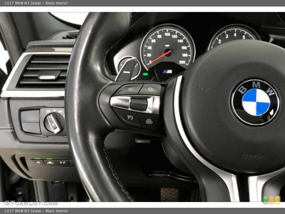 Black Interior Steering Wheel for the 2017 BMW M3 Sedan #136414036