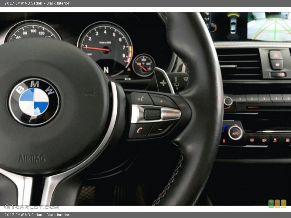 Black Interior Steering Wheel for the 2017 BMW M3 Sedan #136414060