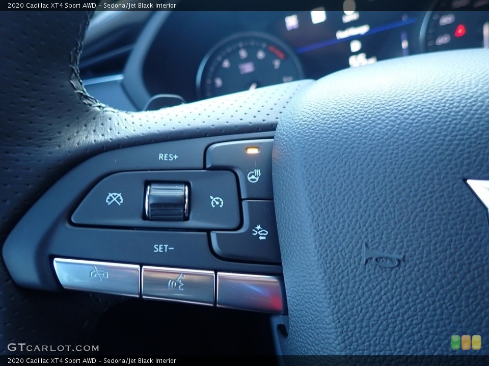 Sedona/Jet Black Interior Steering Wheel for the 2020 Cadillac XT4 Sport AWD #136414981