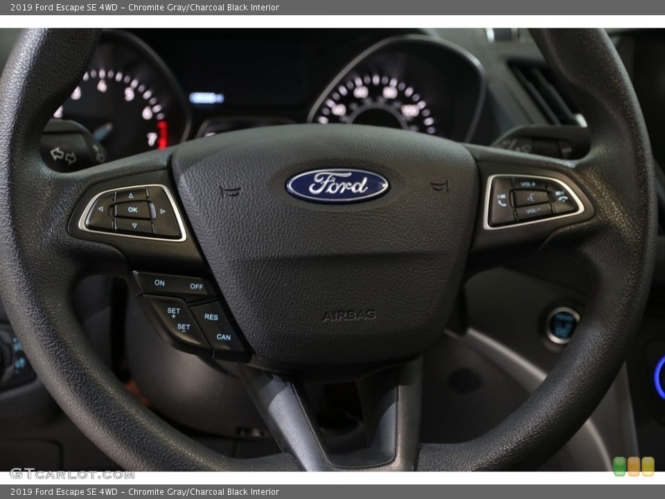 Chromite Gray/Charcoal Black Interior Steering Wheel for the 2019 Ford Escape SE 4WD #136417957