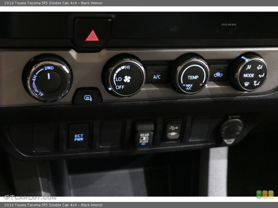 Black Interior Controls for the 2019 Toyota Tacoma SR5 Double Cab 4x4 #136420783