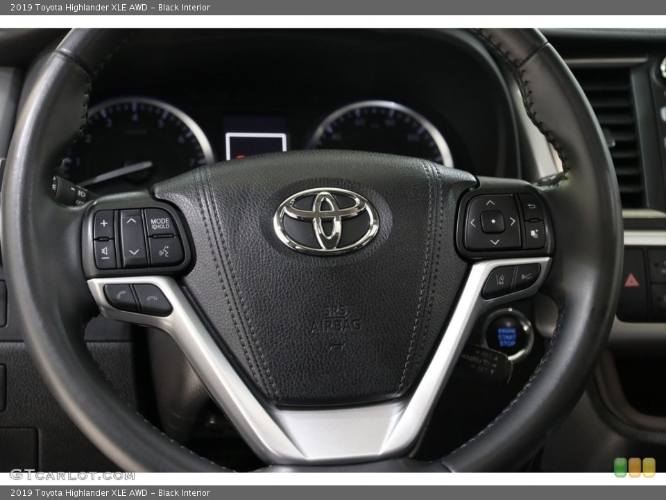 Black Interior Steering Wheel for the 2019 Toyota Highlander XLE AWD #136420987