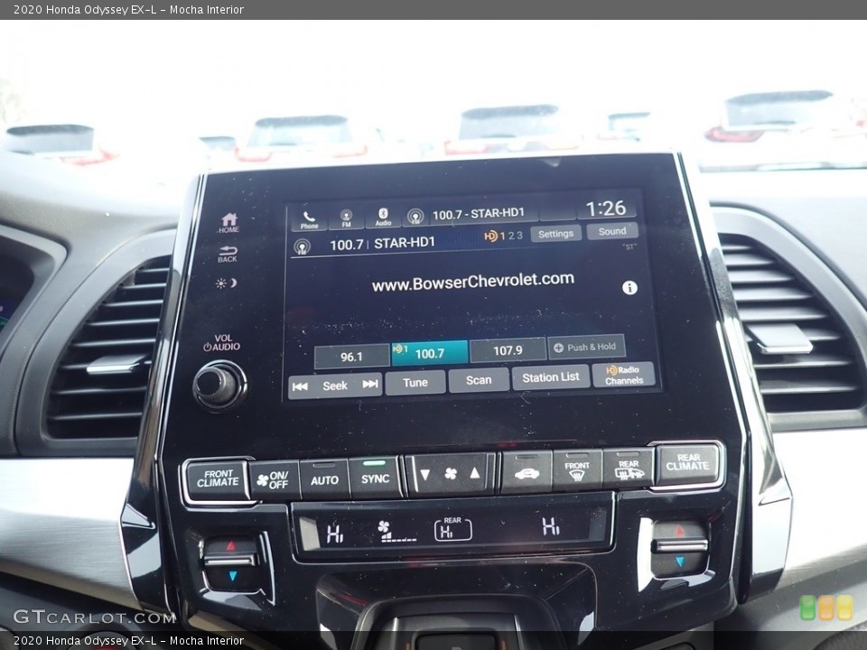 Mocha Interior Controls for the 2020 Honda Odyssey EX-L #136422336