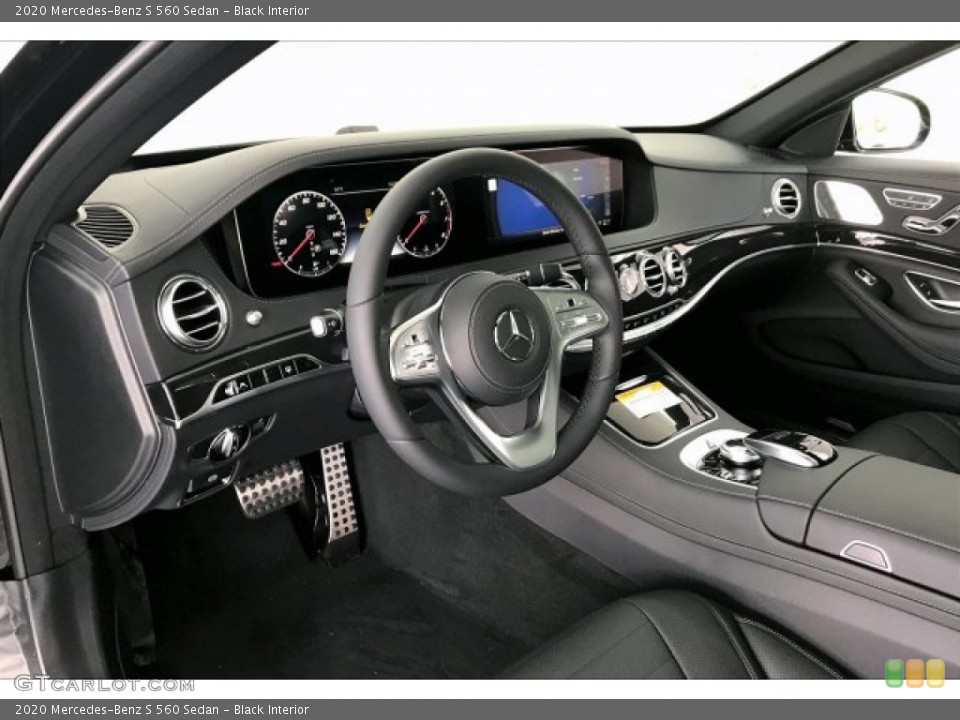 Black Interior Dashboard for the 2020 Mercedes-Benz S 560 Sedan #136422849