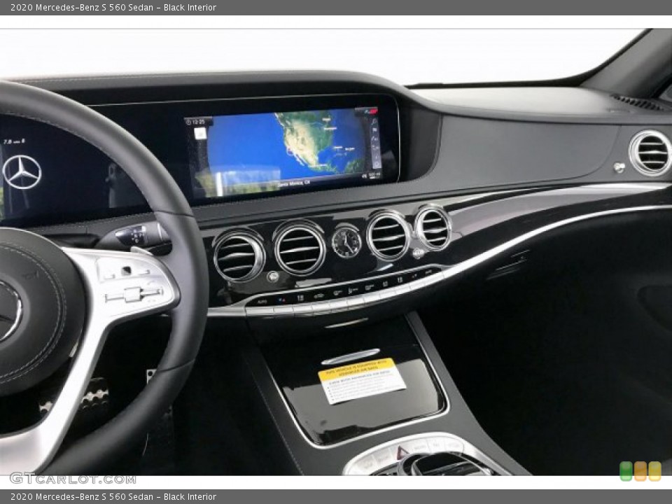 Black Interior Dashboard for the 2020 Mercedes-Benz S 560 Sedan #136422882