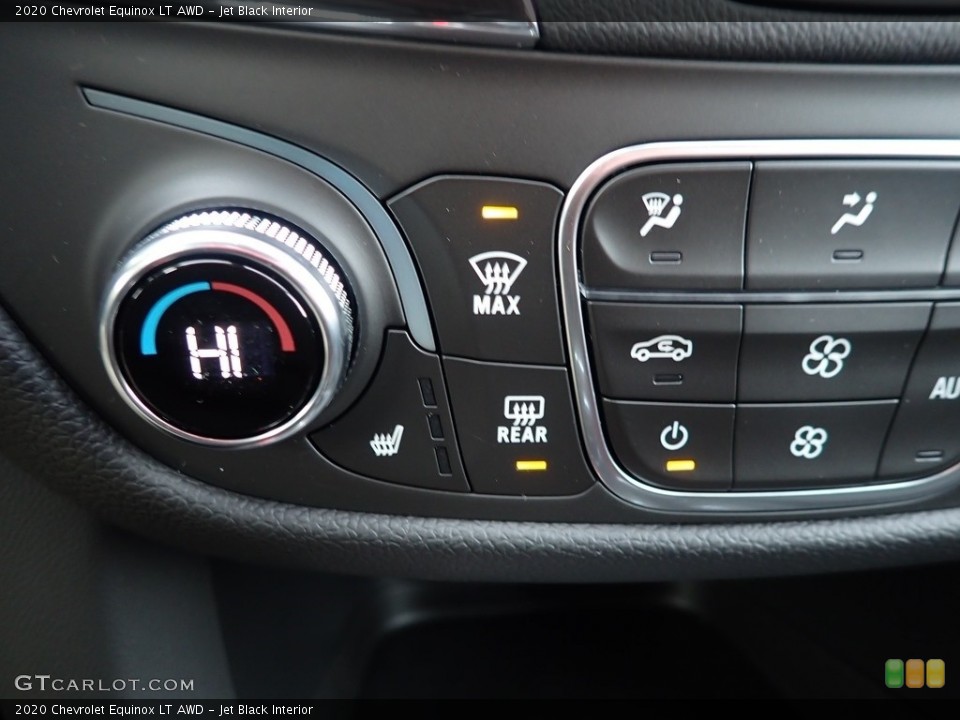 Jet Black Interior Controls for the 2020 Chevrolet Equinox LT AWD #136422927