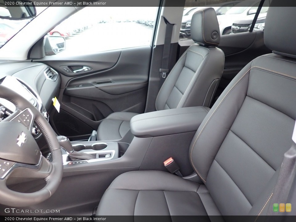 Jet Black Interior Front Seat for the 2020 Chevrolet Equinox Premier AWD #136423299
