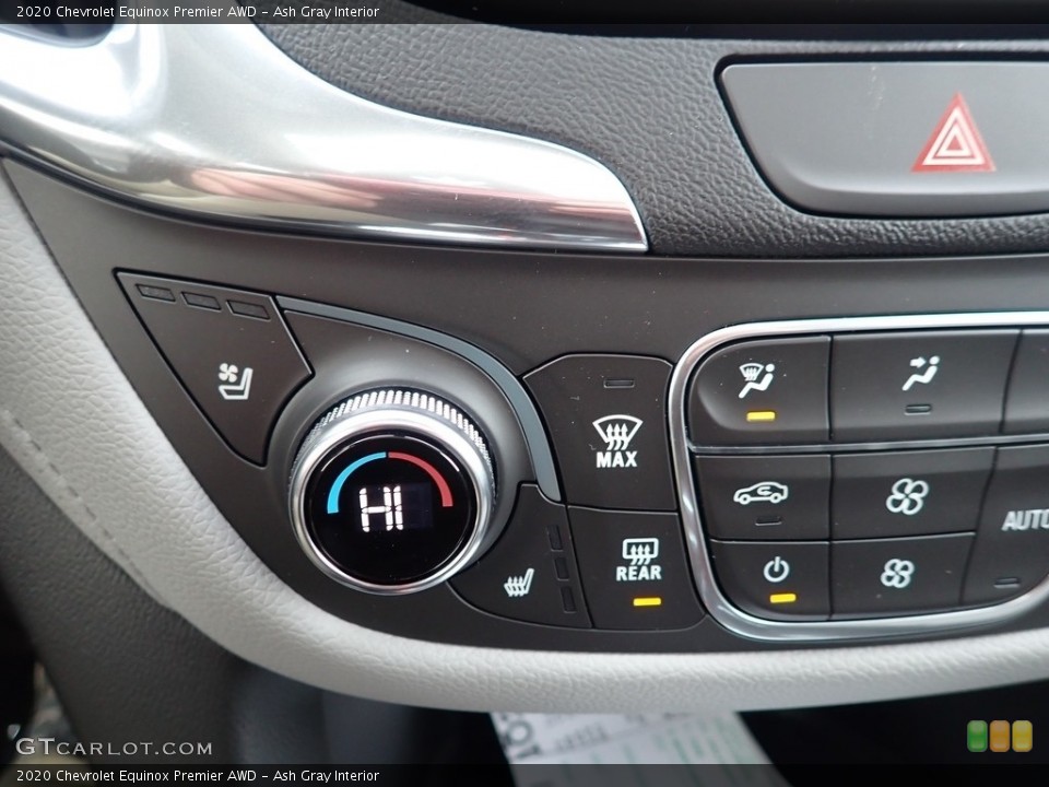 Ash Gray Interior Controls for the 2020 Chevrolet Equinox Premier AWD #136423884