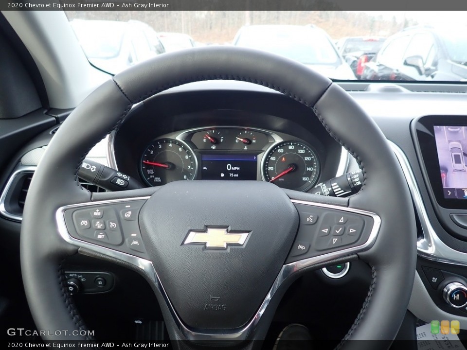 Ash Gray Interior Steering Wheel for the 2020 Chevrolet Equinox Premier AWD #136423914