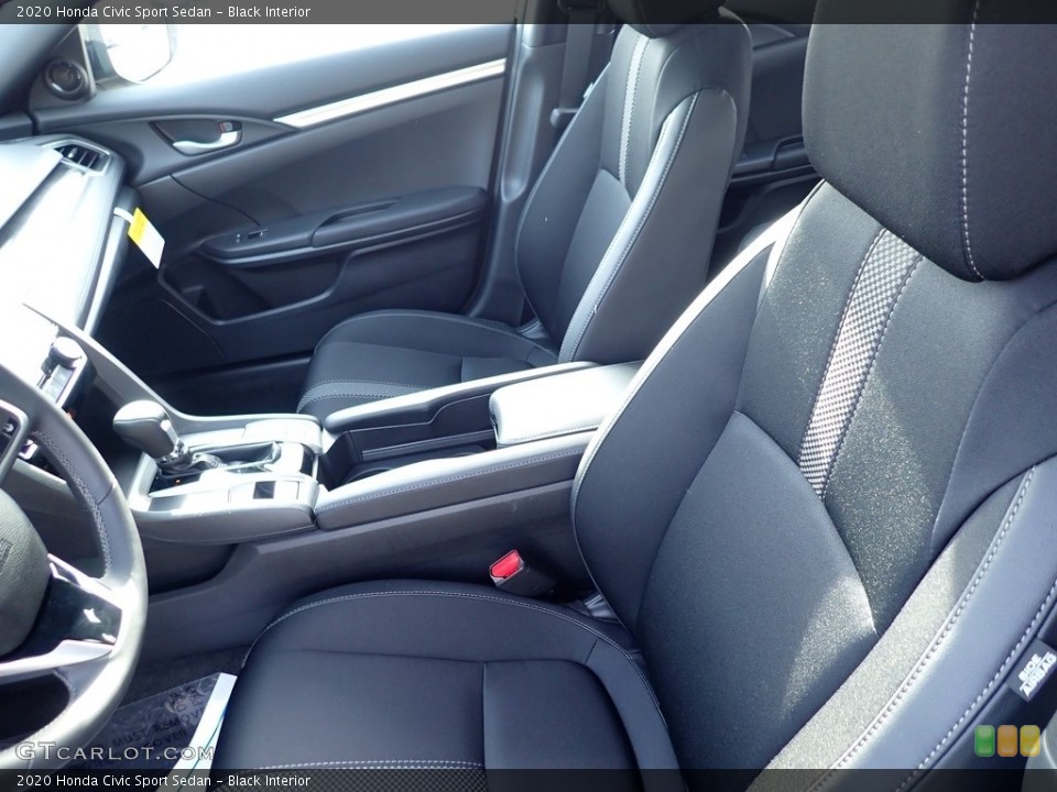 Black Interior Front Seat for the 2020 Honda Civic Sport Sedan #136424133