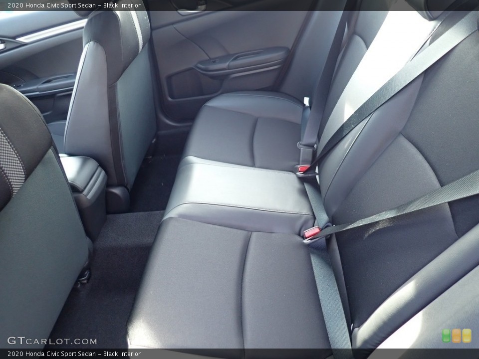 Black Interior Rear Seat for the 2020 Honda Civic Sport Sedan #136424157