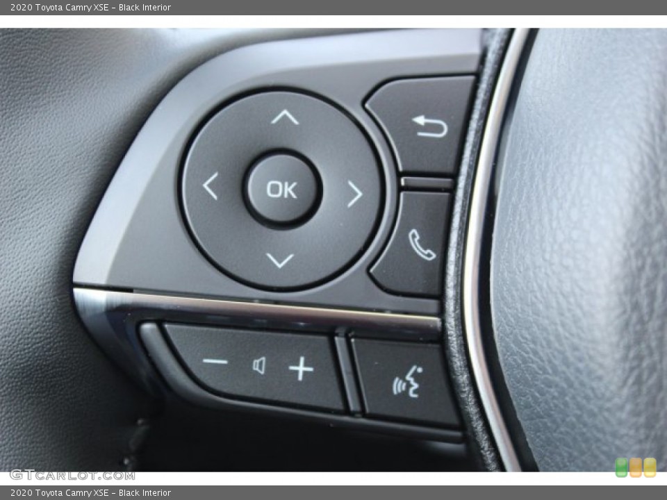 Black Interior Steering Wheel for the 2020 Toyota Camry XSE #136427601