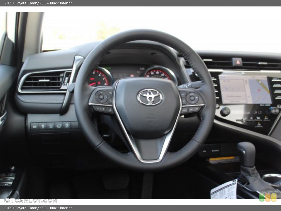 Black Interior Steering Wheel for the 2020 Toyota Camry XSE #136427802