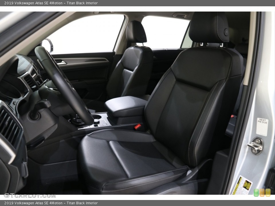 Titan Black Interior Front Seat for the 2019 Volkswagen Atlas SE 4Motion #136429008