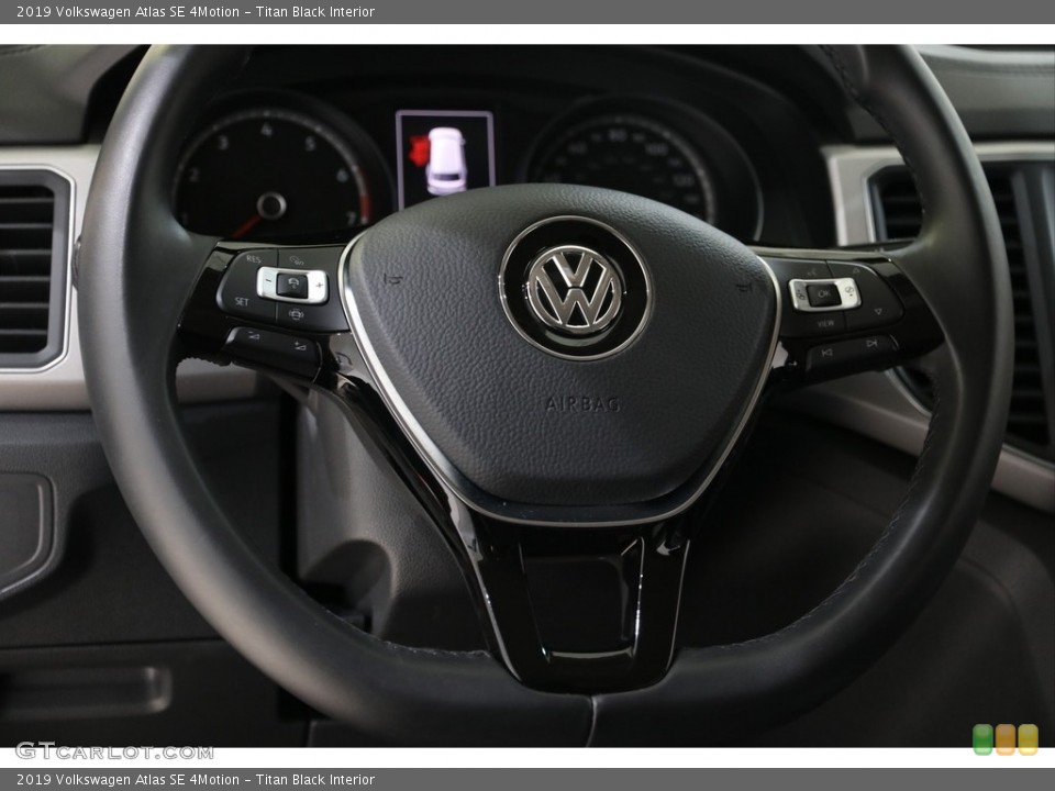 Titan Black Interior Steering Wheel for the 2019 Volkswagen Atlas SE 4Motion #136429023