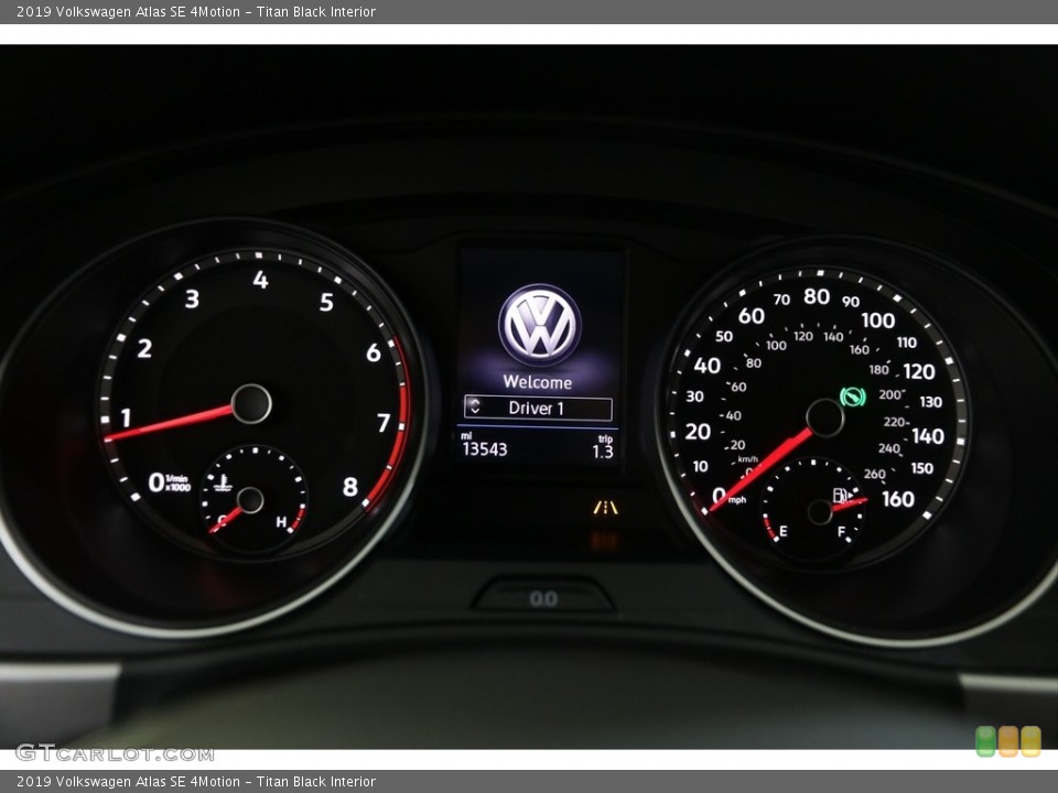 Titan Black Interior Gauges for the 2019 Volkswagen Atlas SE 4Motion #136429047