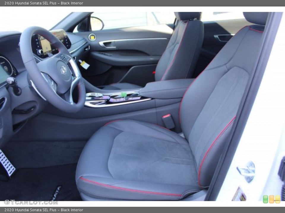 Black Interior Front Seat for the 2020 Hyundai Sonata SEL Plus #136431099