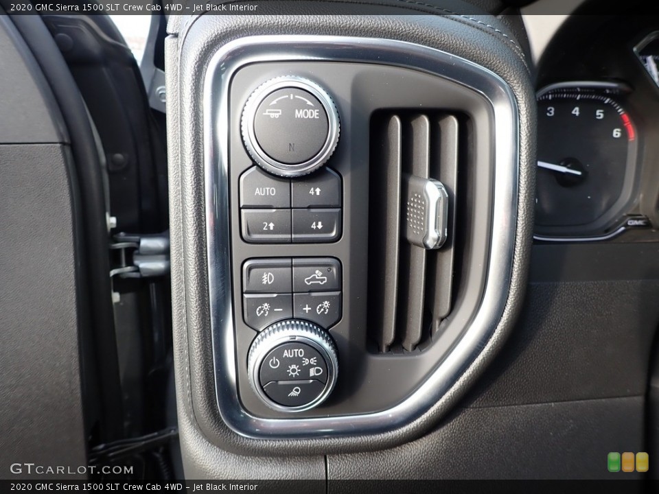 Jet Black Interior Controls for the 2020 GMC Sierra 1500 SLT Crew Cab 4WD #136434234