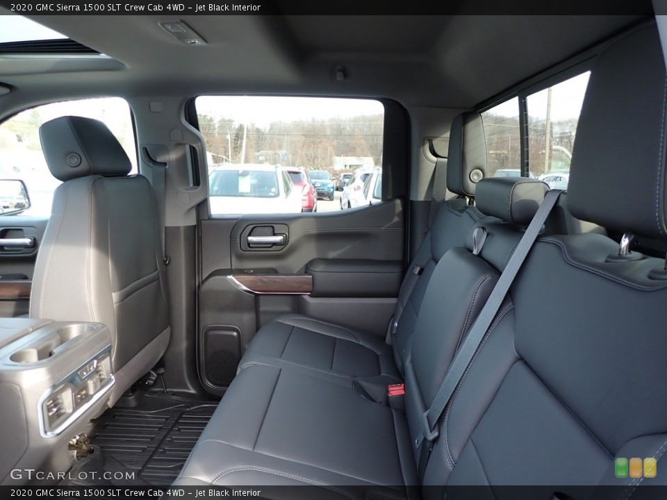 Jet Black Interior Rear Seat for the 2020 GMC Sierra 1500 SLT Crew Cab 4WD #136434312