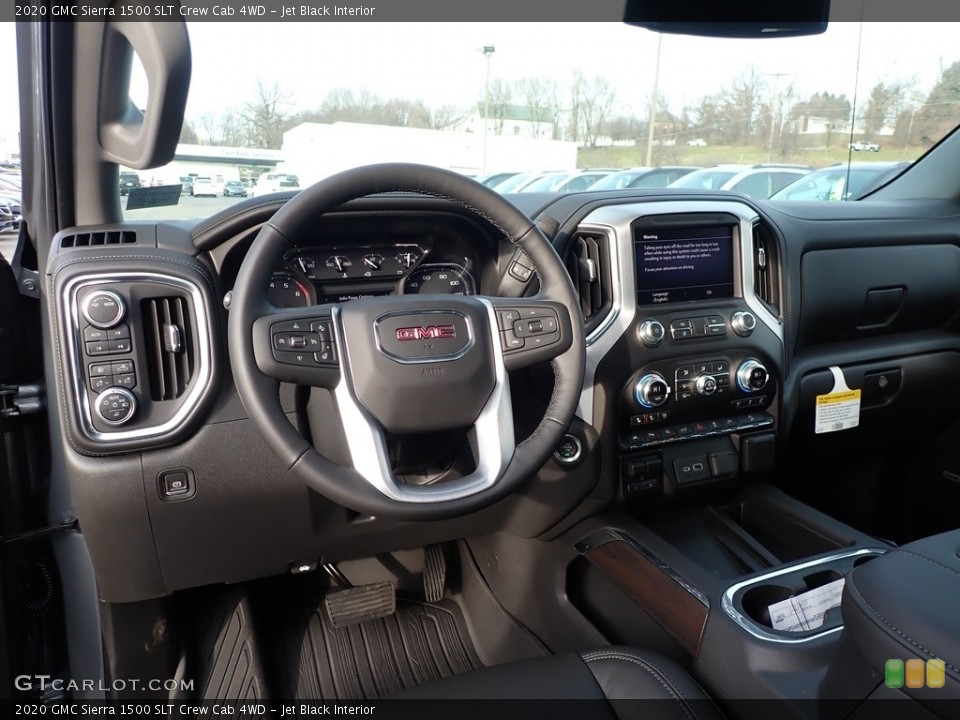 Jet Black Interior Dashboard for the 2020 GMC Sierra 1500 SLT Crew Cab 4WD #136434329