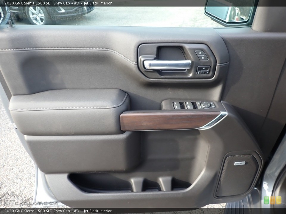Jet Black Interior Door Panel for the 2020 GMC Sierra 1500 SLT Crew Cab 4WD #136434357