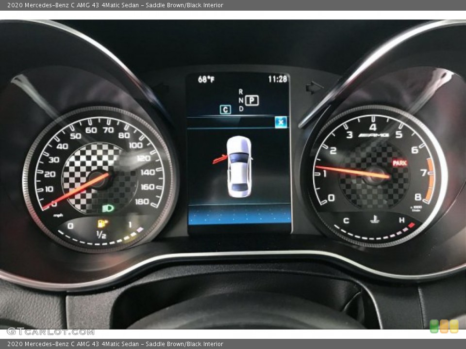 Saddle Brown/Black Interior Gauges for the 2020 Mercedes-Benz C AMG 43 4Matic Sedan #136437057