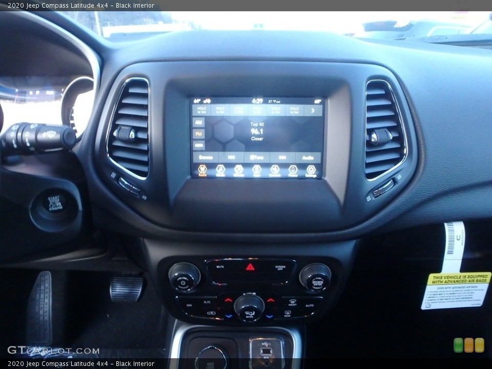 Black Interior Controls for the 2020 Jeep Compass Latitude 4x4 #136437561