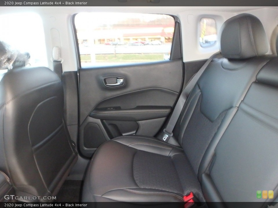 Black Interior Rear Seat for the 2020 Jeep Compass Latitude 4x4 #136438296