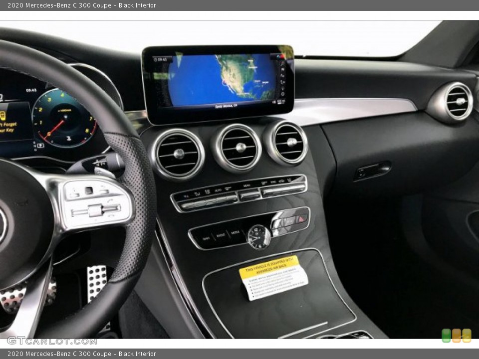 Black Interior Dashboard for the 2020 Mercedes-Benz C 300 Coupe #136438509
