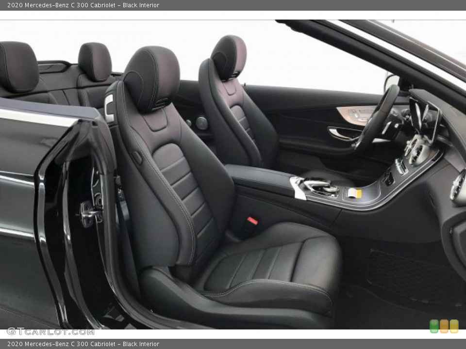 Black Interior Front Seat for the 2020 Mercedes-Benz C 300 Cabriolet #136439112