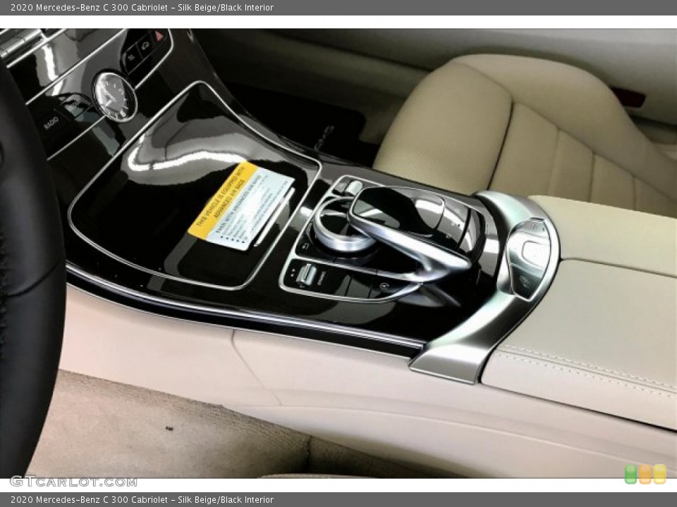 Silk Beige/Black Interior Controls for the 2020 Mercedes-Benz C 300 Cabriolet #136439286