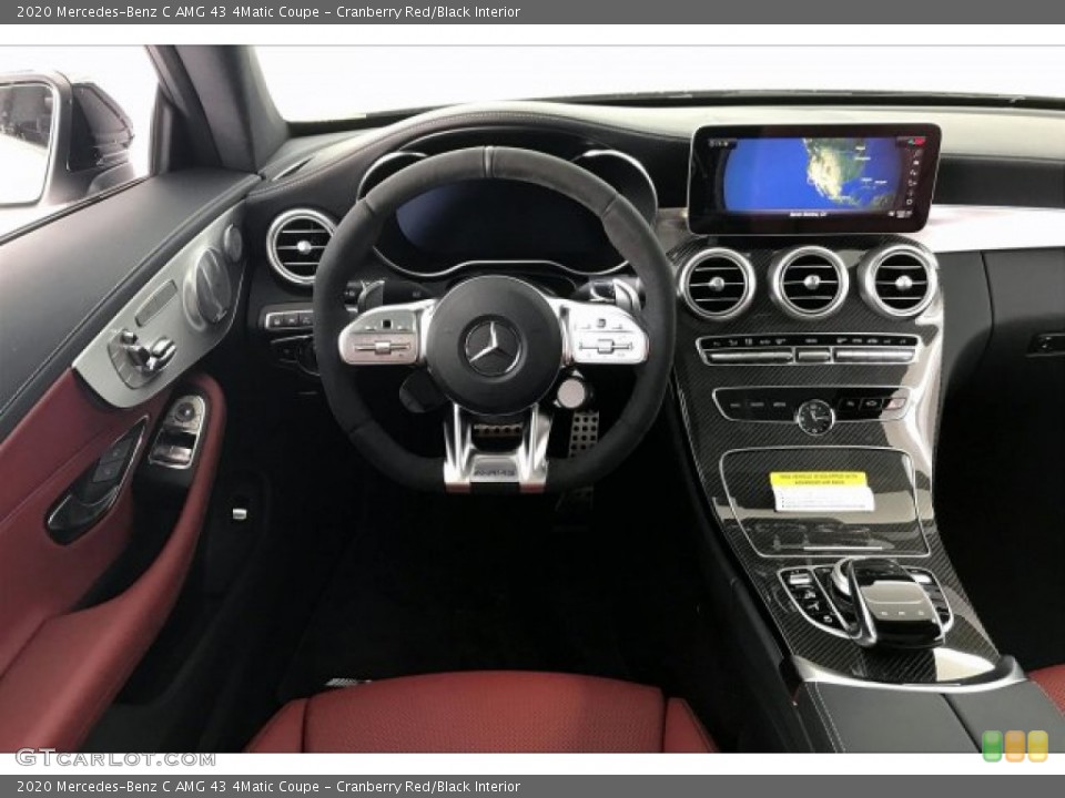 Cranberry Red/Black Interior Dashboard for the 2020 Mercedes-Benz C AMG 43 4Matic Coupe #136439394