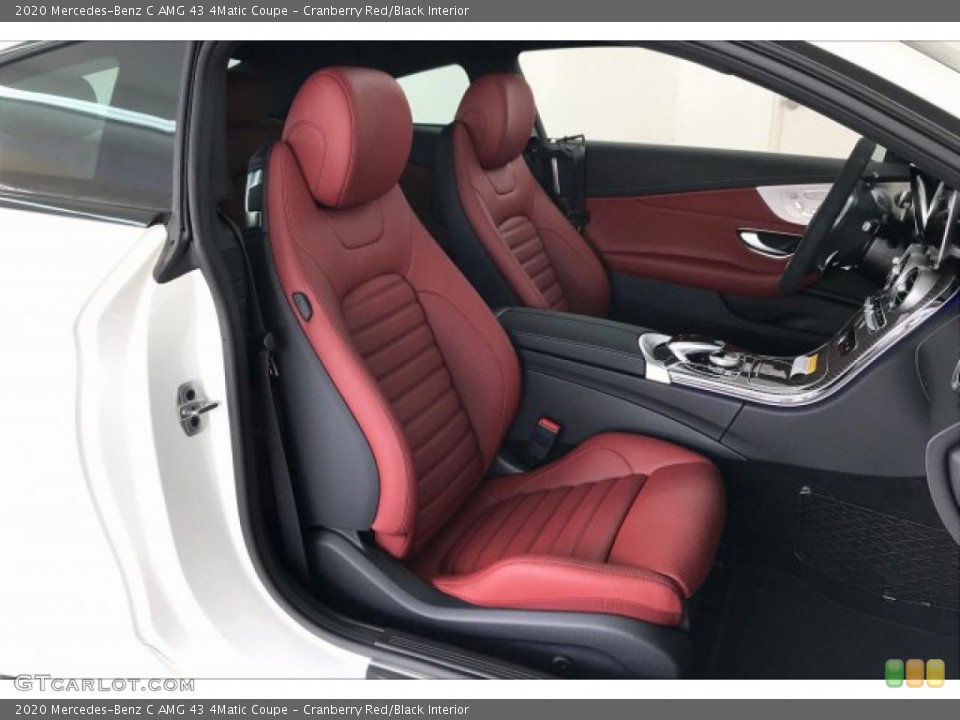 Cranberry Red/Black Interior Front Seat for the 2020 Mercedes-Benz C AMG 43 4Matic Coupe #136439424