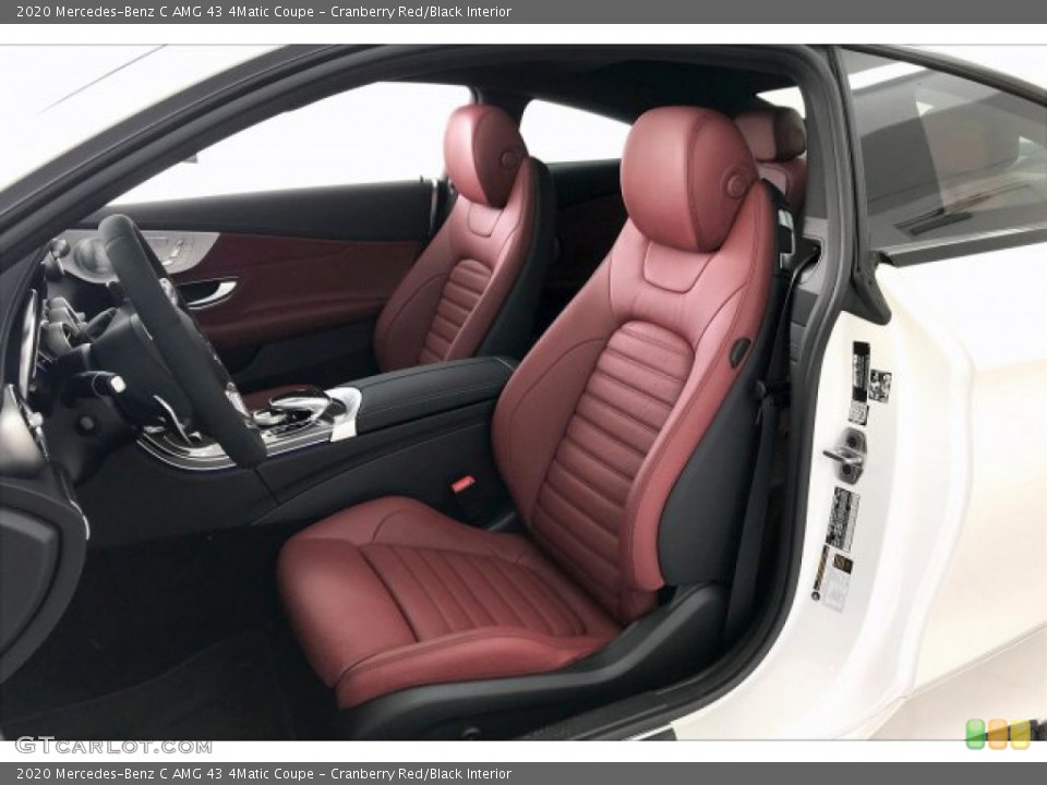 Cranberry Red/Black Interior Front Seat for the 2020 Mercedes-Benz C AMG 43 4Matic Coupe #136439526