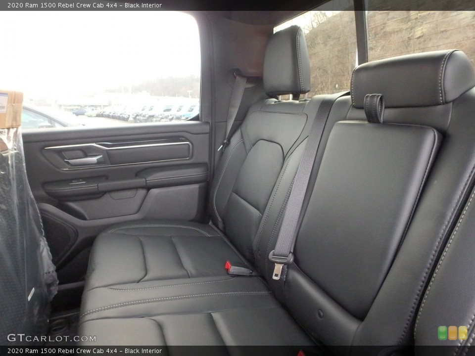 Black Interior Rear Seat for the 2020 Ram 1500 Rebel Crew Cab 4x4 #136439529