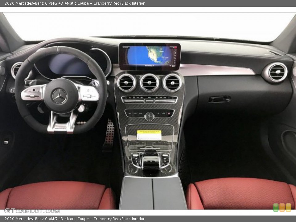 Cranberry Red/Black Interior Dashboard for the 2020 Mercedes-Benz C AMG 43 4Matic Coupe #136439565