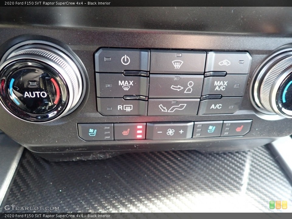 Black Interior Controls for the 2020 Ford F150 SVT Raptor SuperCrew 4x4 #136439583