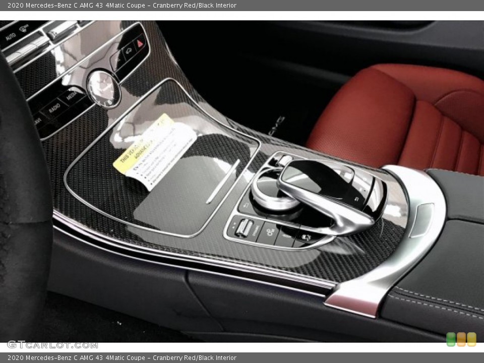 Cranberry Red/Black Interior Controls for the 2020 Mercedes-Benz C AMG 43 4Matic Coupe #136439634
