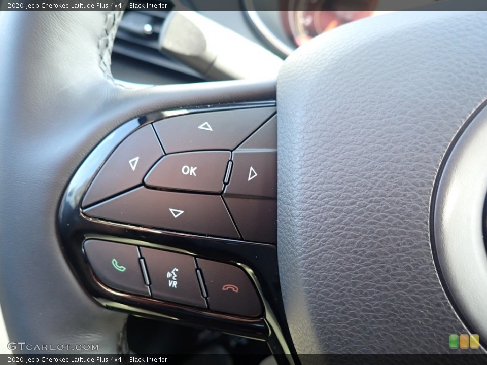 Black Interior Steering Wheel for the 2020 Jeep Cherokee Latitude Plus 4x4 #136439841