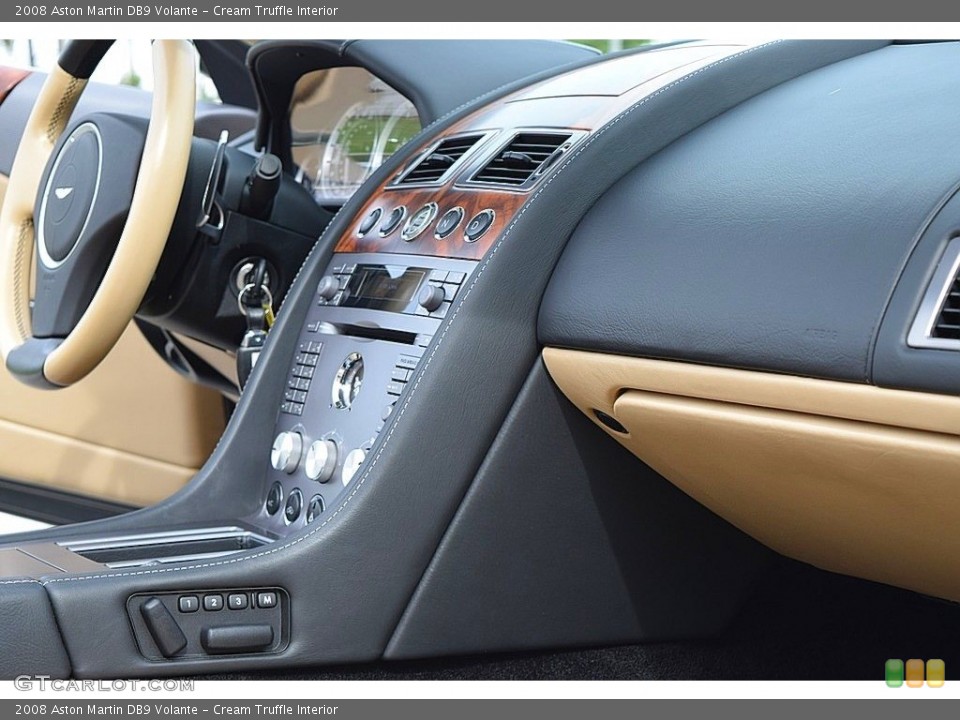 Cream Truffle Interior Controls for the 2008 Aston Martin DB9 Volante #136443508