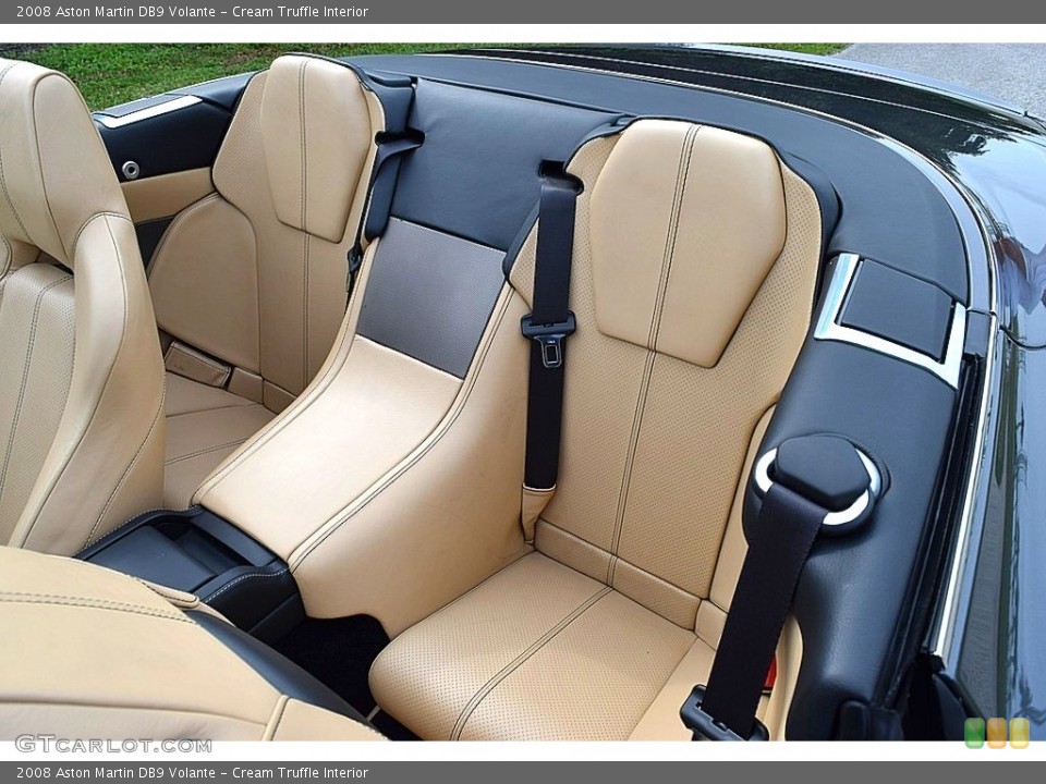 Cream Truffle Interior Rear Seat for the 2008 Aston Martin DB9 Volante #136443567