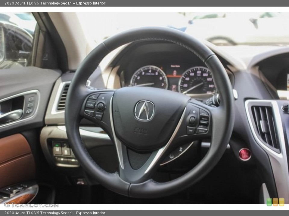 Espresso Interior Steering Wheel for the 2020 Acura TLX V6 Technology Sedan #136443600
