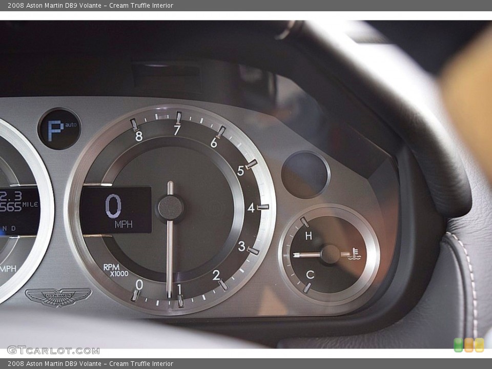 Cream Truffle Interior Gauges for the 2008 Aston Martin DB9 Volante #136443723