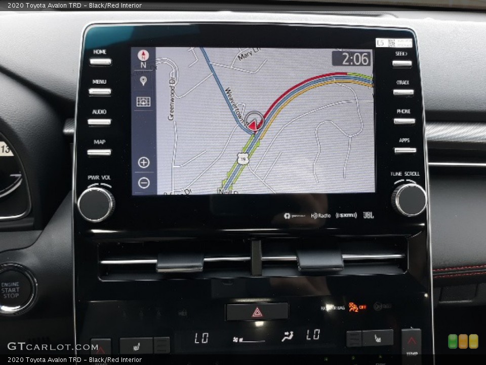 Black/Red Interior Navigation for the 2020 Toyota Avalon TRD #136444800