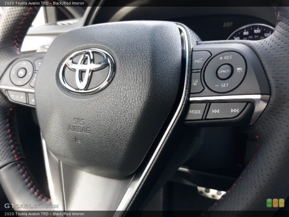 Black/Red Interior Steering Wheel for the 2020 Toyota Avalon TRD #136444868